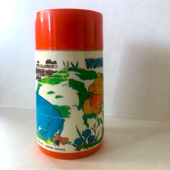 Vintage Original Winnie the Pooh Thermos Bottle ✨ With Lid and Cap ✨ 70’s Disney - Picture 4 of 8